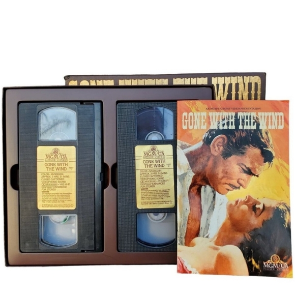 Gone With The Wind MGM/UA Home Video 2 Tape HI-FI VHS Deluxe Edition Box Set '85 - Picture 2 of 12